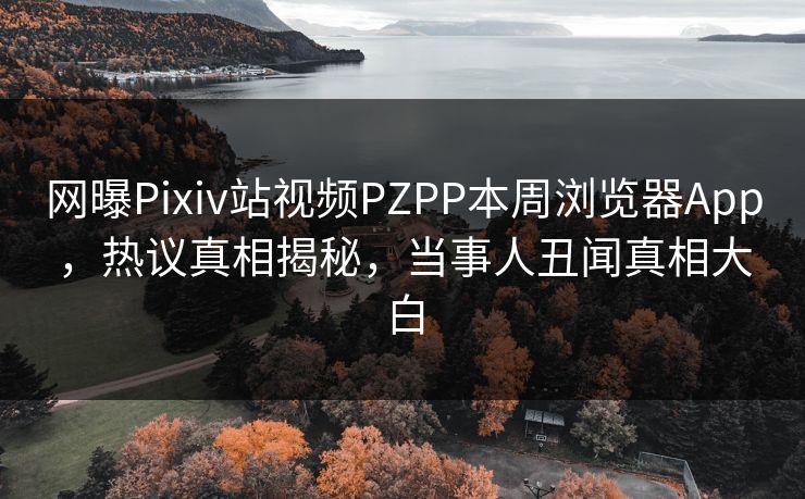 网曝Pixiv站视频PZPP本周浏览器App，热议真相揭秘，当事人丑闻真相大白