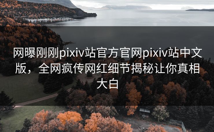 网曝刚刚pixiv站官方官网pixiv站中文版，全网疯传网红细节揭秘让你真相大白